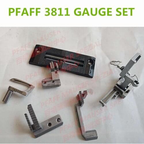 PFAFF 3811-3/55 Toe squeezing car Needle plate Feeding teeth Bending needle Presser foot feet