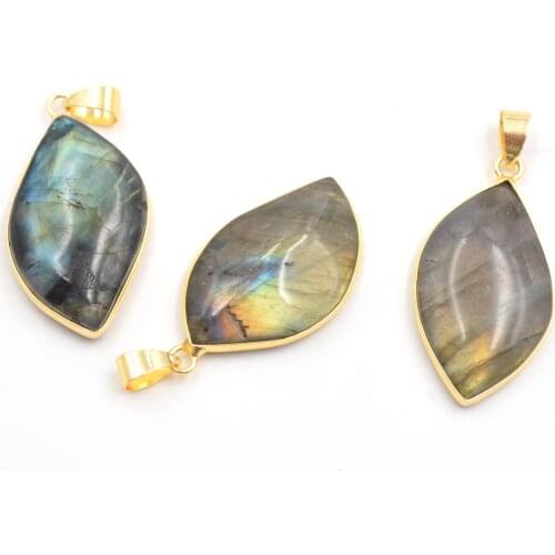 Labradorite pendants charm for jewelry making