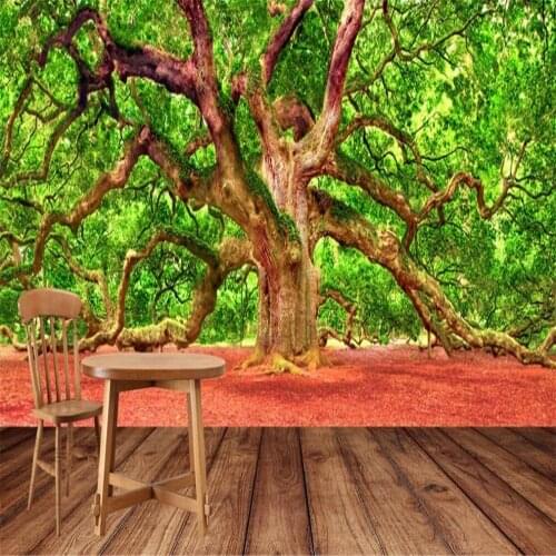 Milofi professional custom 3D wallpaper mural beautiful angel oak background wall decorative painting wallpaper