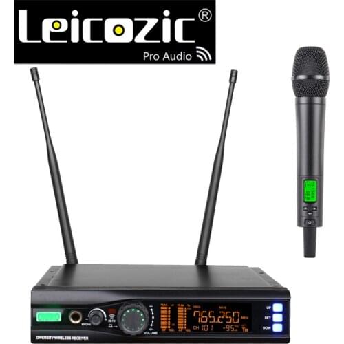 Professional Microphone Handheld Wireless Microphone System Mic 512-798 Mhz UHF Microfono Stage Microfone Audio Equipment