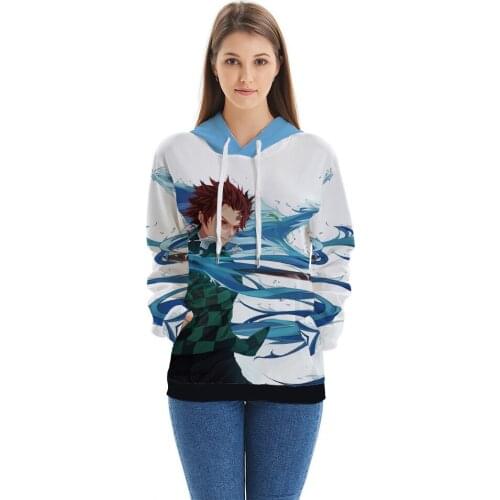 Demon Slayer Kimetsu no Yaiba Hoodie Sweatshirt Kamado Tanjirou Nezuko Hoodies Pullovers Tomioka Giyuu Zenitsu Coat Streetwear