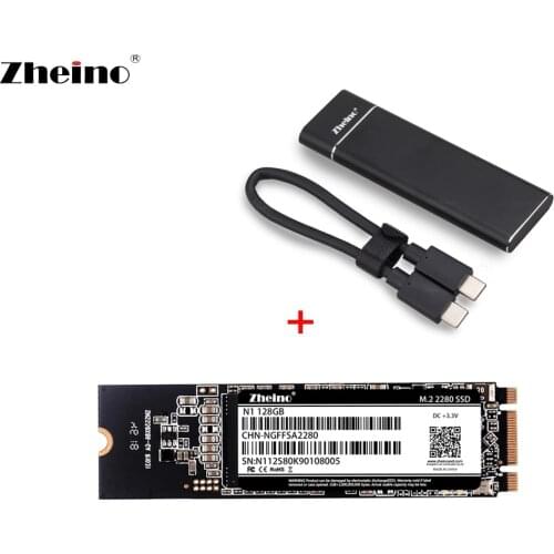 Zheino Type C to Type C M.2 SATA SSD 128GB 256GB 500GB 512GB 1TB 2280mm Portable SSD External Solid State Drive Disk