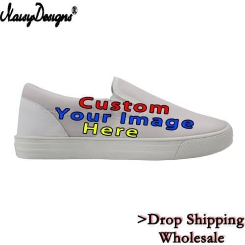 3D Custom Images Logo Women Canvas Shoes Outdoor Men Waliking Shoes Casual White Shoes Boys Lady Walking Zapatos Drop Shipping