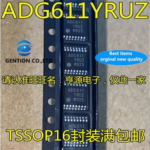 10Pcs ADG611 ADG611YRUZ TSSOP16 Analog switch four channel SPST switch chip in stock 100% new and original