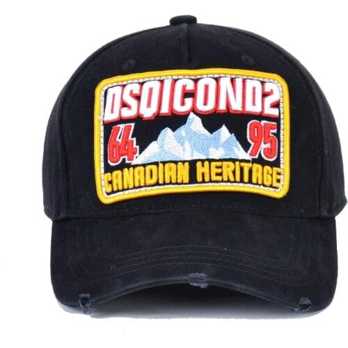 2021 Italy dsq brand Baseball Caps hat black men Baseball Caps cotton unisex Adjustable DSQ2 Baseball Caps letter green cap D166