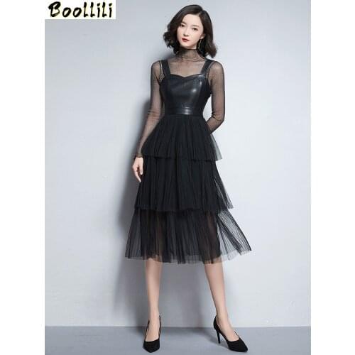 Boollili 2020 Sexy Evening Party Dress Women Maxi Spring Summer Bodycon Dress Casual Elegant Female Mesh Lace Dresses Vestidos