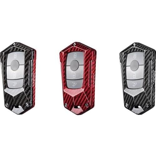 Real Carbon Fiber Car Key Case Cover For Mercedes benz W177 W205 W213 W222 2018 A C S GLS Class E class