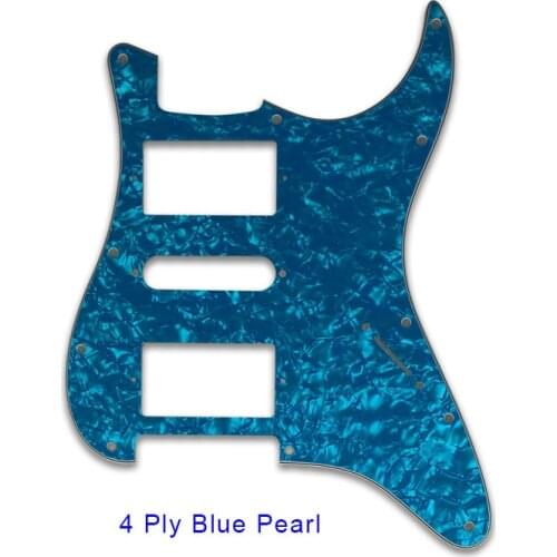 Pleroo Guitar parts Pickguard with 11 Screws for Fender Stratocaster guitar ST HSH Guitar with PAF humbucker No control hole