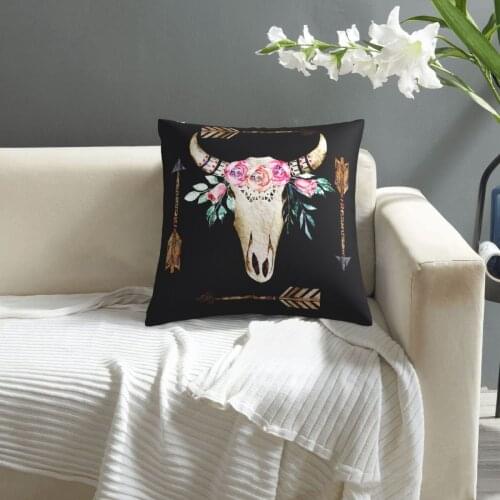 Buffalo Skull And Arrows Pattern pillowcase printed cushion cover sofa waist pillow pillow cover