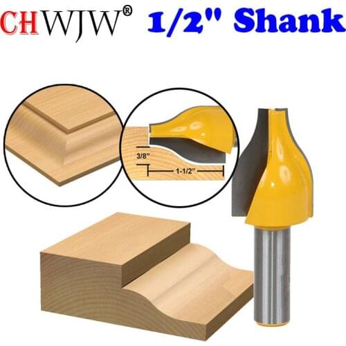 1PC Panel Raiser Router Bit - Vertical - Ogee - 1/2" Shank door knife Woodworking cutter Tenon Cutter for Woodworking Tools