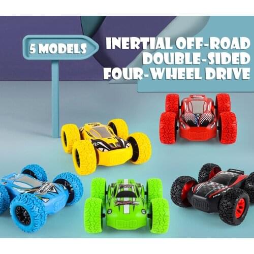 Inertia-Double Side Stunt Graffiti Car Off Road Model Car Vehicle Kids Toy Gift Christmas Child Toy Car Gift