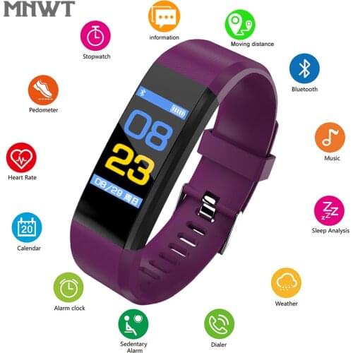 IP68Waterproof Smart Bluetooth Watch Men Women For IOS Android Fitness Bracelet Heart Rate Monitor Blood Pressure Band Pedometer