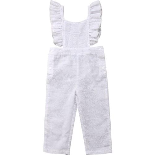 Cute Infant Toddler Baby Girl Ruffle Romper Pullover Jumpsuit Playsuit Casual Summer Clothes Outfit