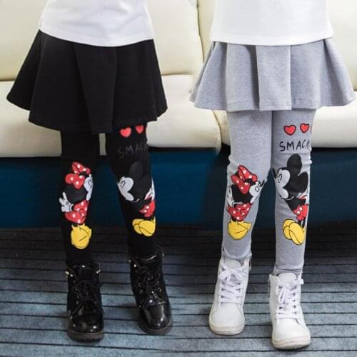 Girl Legging Cute Cartoon Skirt-pants Cake Skirt Baby Girl Winter Warm Leggings Childrens Girls Skirt Pant Bootcut for 2-7T