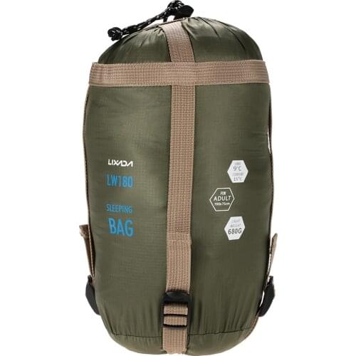 Lixada 190 * 75cm Outdoor Envelope Sleeping Bag Camping Travel Hiking Multifunction Ultra-light 680g