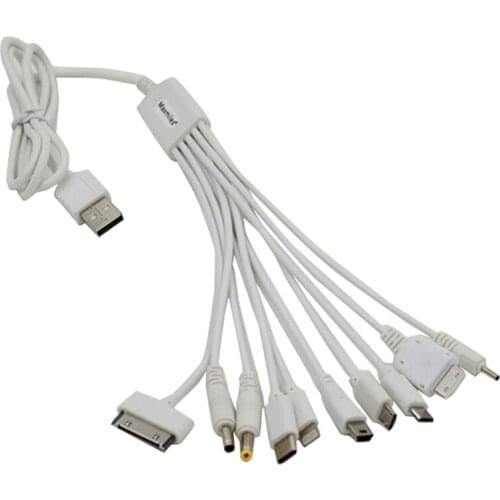 New 10in 1 USB Multi-Function USB Charger Cable Adapter For Cell Phone