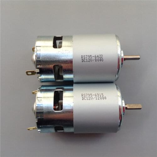 2PCS 12V High Torque 795 Motor High Power DC Motor 8000/12000RPM Ball Bearing Motors for RC Finshing/Bait Boat DIY Parts