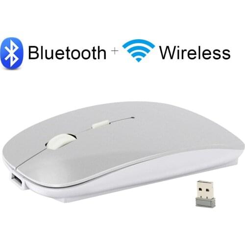 Wireless Mouse Silent Bluetooth Mouse Wireless Computer Mouse Rechargeable USB PC Ergonomic Mice Noiseless For Laptop Mute