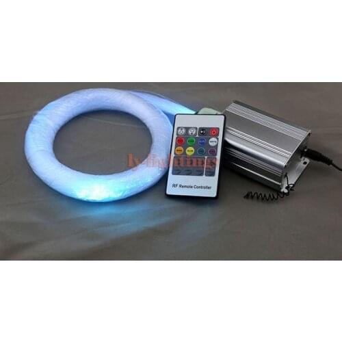 Room decoration optic fiber light kit led light engine+clear end-light fibres RGB color change stars wireless RF remote new