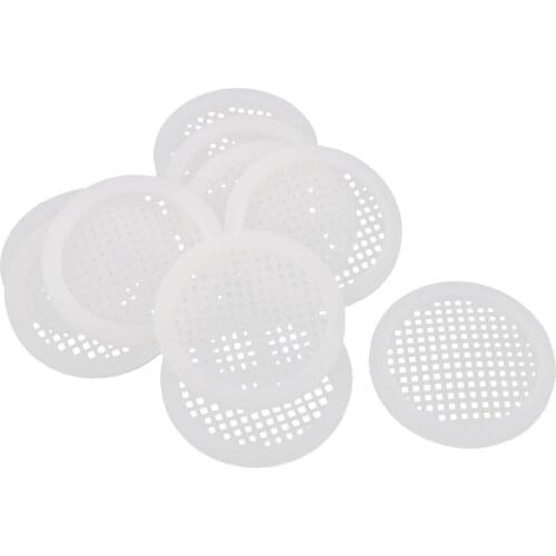Uxcell 10pcs Plastic Round Shape Mesh Hole Air Vent Cover for 3mm Thickness Board for Air Circulation Hot Sale