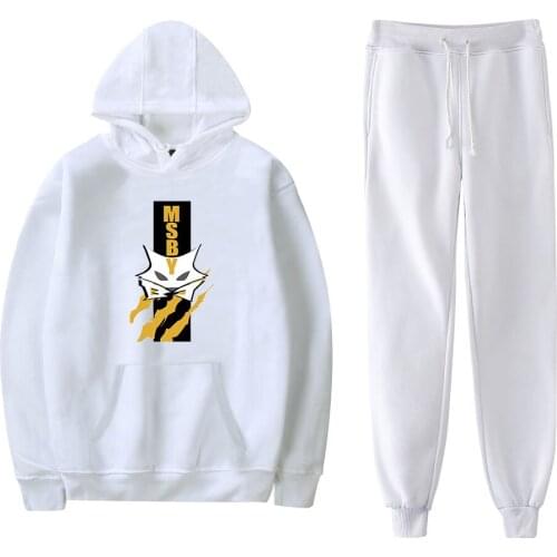 Popular White Haikyuu!! Hoodies Suits Men Women Sweatshirt Print Black Wolves MSBY Hoodie New Boys Girls Couples Casual outfit