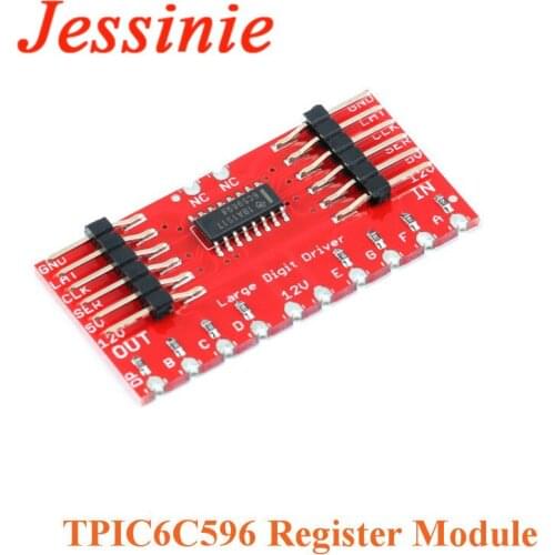 TPIC6C596 8-bit Shift Register 7-Segment Digital Tube Driver Register Module for Andrino Diy Electronic PCB Board Module