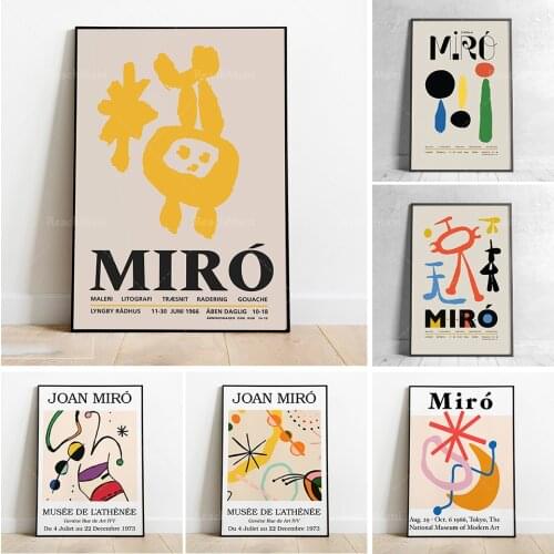 Joan Miro Exhibition Poster, Nordic Edition-Printable Mural Surrealist Mural