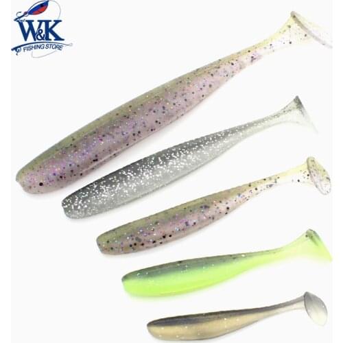 Soft Fishing Lure Jerkbait Feeder Rock Fish Halibut Salmon Muskie Fishing Bait 3.5" 10 pcs/lot Soft Lure Super Soft Bait