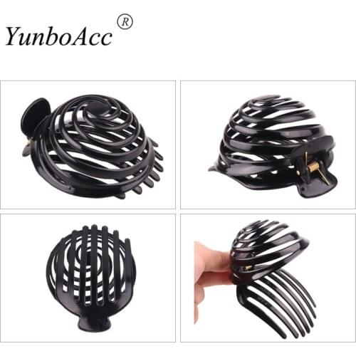 Hair Claws Clip spiral Shape Banana Barrettes Black Brown turtle Hairpins Hair Accessories For Women Hair Clip Clamp ACC113