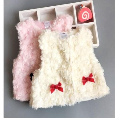 New 2018,baby girl vest,newborn winter warm baby girls clothing,baby girl fur waistcoat fleece vest for baby girl outerwear 0-2T