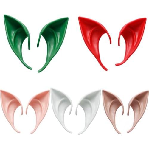 1 Pair Mysterious Angel Elf Ears Latex Fake Ear Props Halloween Party Fairy Cosplay Costume Decoration