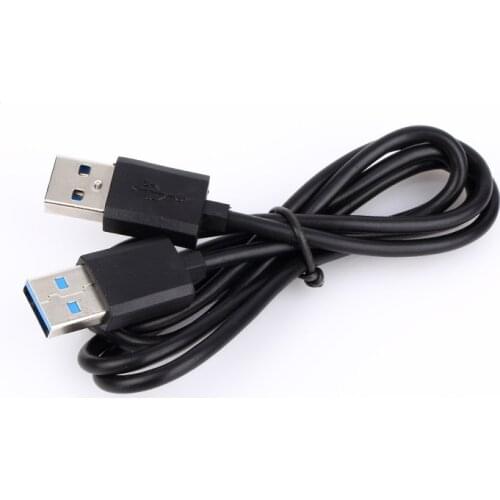 1pc Black White 1m USB 2.0 Extension Cable USB To USB Cable Data Line for Computer Hard Disk Usb Data Cable