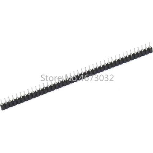 10pcs/lot 2.54mm Pin Header Female Single Row 40 Pin 2.54mm Round Pin Connector 1x40