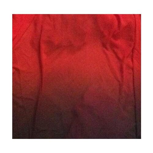 100d chiffon black red 2 tone material for dress skirts fashion ombre chiffon fabric for clothing