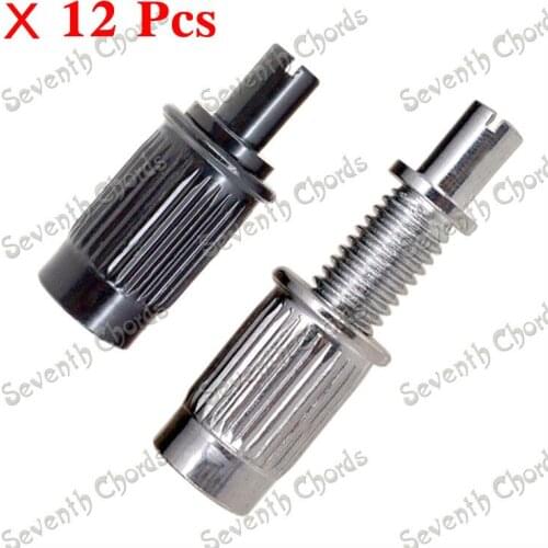 12 Pcs 2 Colors LP Electric Guitar Tune-O-Matic Bridge Studs & Anchors / Adjustment screw - Thread Diameter 8MM