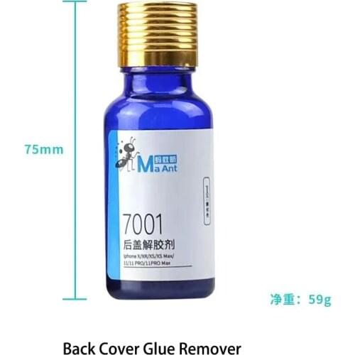20ML/Bottle Back Cover Glass Glue Remover for iPhone 8 Plus 8P X XS XR XSMax 11 12 Pro Max Frame Disassembly Auxiliary Liquid