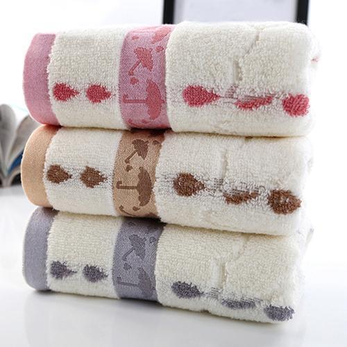 33x73cm Soft Umbrella Waterdrop Pattern Towel Home Bath Face Hand Washcloth Cotton Soft Dry Towel Kitchen Clean Absorbent Towels