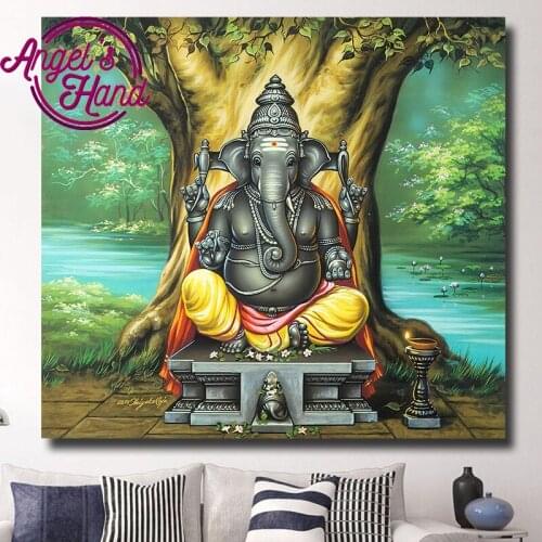 5D DIY diamond embroidery"Ganesha Buddha"full drill diamond painting Cross Stitch Rhinestone mosaic home decoration