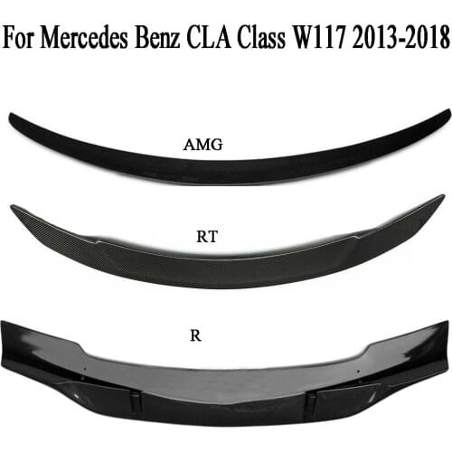 Car Carbon Fiber Rear Trunk Spoiler For Mercedes Benz CLA class W117 2013 2014 2015 2016 2017 2018 R AMG RT Style