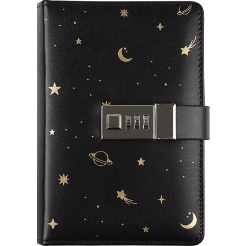 TATCAT A6 Faux Leather Binder Lock Notebook Travel Diary Book TPN165