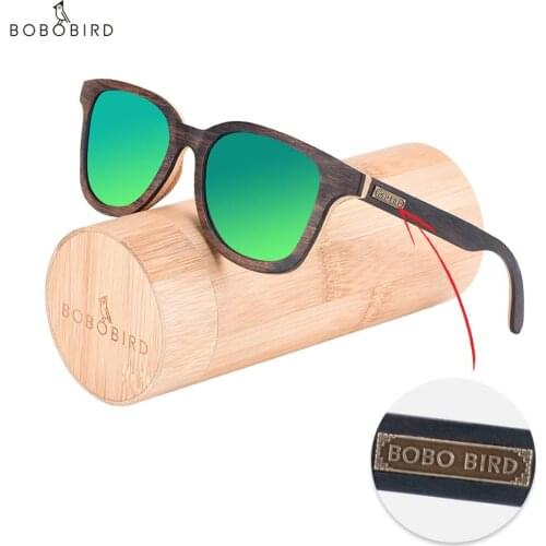 BOBO BIRD Sunglasses Women Polarized Wood Sun Glasses Men Ladies UV400 Eyewear Frame Arm очки солнцезащитные Dropshipping