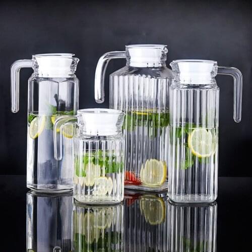 Large Capacity Plastic Fruit Juice Milk Pot Bar Party Wine Beer Bottle Beverage Cold Water Kettles Anti-fall Water Pitcher Jug