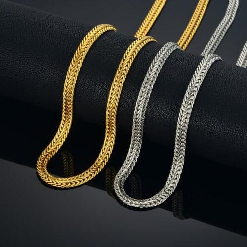 Punk 6mm Snake Neck Chains For Men Women Wholesale Gold/Silver Color Chokers Long Collier Necklace Jewelry Dropshipping XL776