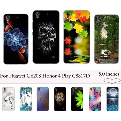 Case for Huawei G620S Cover Silicone Case for Huawei G620S Case Ascend Honor 4 Play C8817E C8817D Cover Soft TPU Bags Coque Case