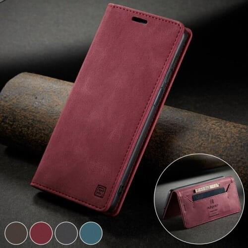 For Xiaomi Mi 10T Lite Case Flip Wallet Magnetic Retro Matte Leather Cover For Xiaomi Redmi Note 8 Pro 9S Luxury Business Cover