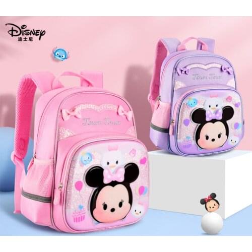 Disney Multifunctional Large-capacity Schoolbag Kindergarten Little Cute 3-year-old Baby Fashion Minnie Children Backpack