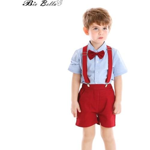 Kids Summer Boys Clothes Fashion Gentleman Wedding Party 1-6Y Clothing Baby Boy Clothes Bebes New Style Outfits Costume Boy Kids