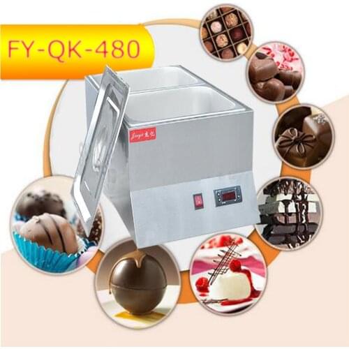 1PC FY-QK-480 Hot Sale Double-cylinder Electric Chocolate Fountain Fondue Hot Chocolate Melt Pot melter Machine