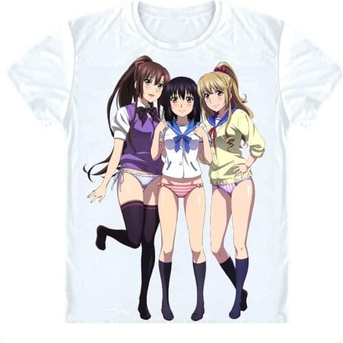 Strike the Blood T-Shirts Multi-style Short Sleeve Shirts Sutoraiku za Buraddo SutoBura Kojou Akatsuki Himeragi Cosplay Shirt