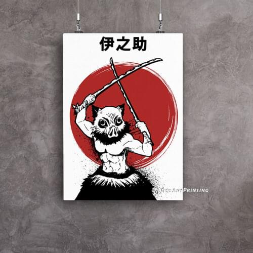 Canvas Anime nosuke Demon Slayer Pictures Home Decoration Paintings Poster HD Prints Wall Art Modular Living Room Framed